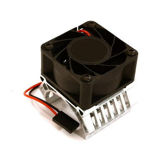 Integy RC Toy Model Hop-ups C28598SILVER 36mm Motor Heatsink 40x40mm Cooling Fan 17k rpm for Most 1/10 On-Road & Off-Road
