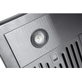 thumbnail image 4 of Hauslane Chef Series WM-739 36” Wall Mount Range Hood T-Style Black Glass 3 Speed Pro Suction Touch Control Baffle Filters 120V Convertible, 4 of 11