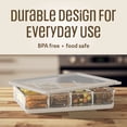 thumbnail image 3 of COOK WITH COLOR Snack Box, 16-Compartment Lunch Box & Food Storage Container, Cream, 3 of 9