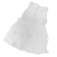 thumbnail image 1 of Vestido de Niña Bebé Princesa Fiesta Boda Flor Tul Tutu 100 Cm Blanco, 1 of 8