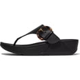 thumbnail image 1 of Sandalias de Dedo de Cuero Lulu para Mujer FitFlop Negro Talla 10, 1 of 6