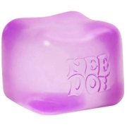 Schylling NeeDoh Nice Cube -Sensory Squeeze Toy with Super Solid Squish - 2.25" Cube (Purple)