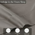 thumbnail image 5 of Superior 4-Piece 1400-1500 Thread Count Grey Sheet Set, King, 5 of 10