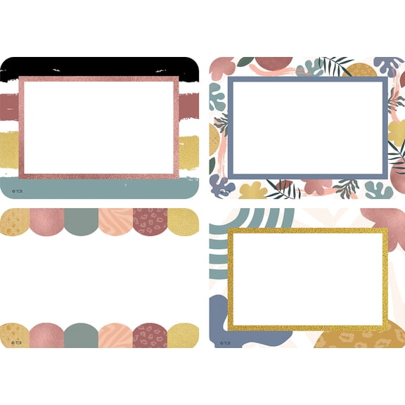 TCR6691 - Wonderfully Wild Name Tags/Labels - Multi-Pack, Pack of 36 by Teacher Created Resources