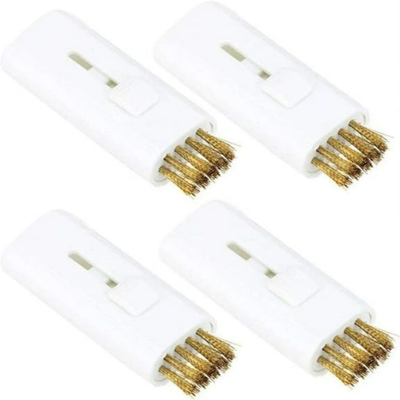 PATOPS 4Pcs Pocket Retractable Golf Cleaning Brush, Portable Wire Brush Double Side Cleaner White