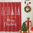 thumbnail image 5 of Shower Curtains for Bathroom-36"x72",Merry Christmas Words Waterproof Bath Curtain Grommet Shower Curtain Set with Hooks,, 5 of 9