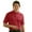 Red, variant on Monterey Club Men's Vertical Jacquard Texture Solid Golf Polo Shirt #1076
