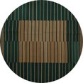 thumbnail image 1 of Ahgly Company Indoor Round Oriental Turquoise Blue Traditional Area Rugs, 3' Round, 1 of 4