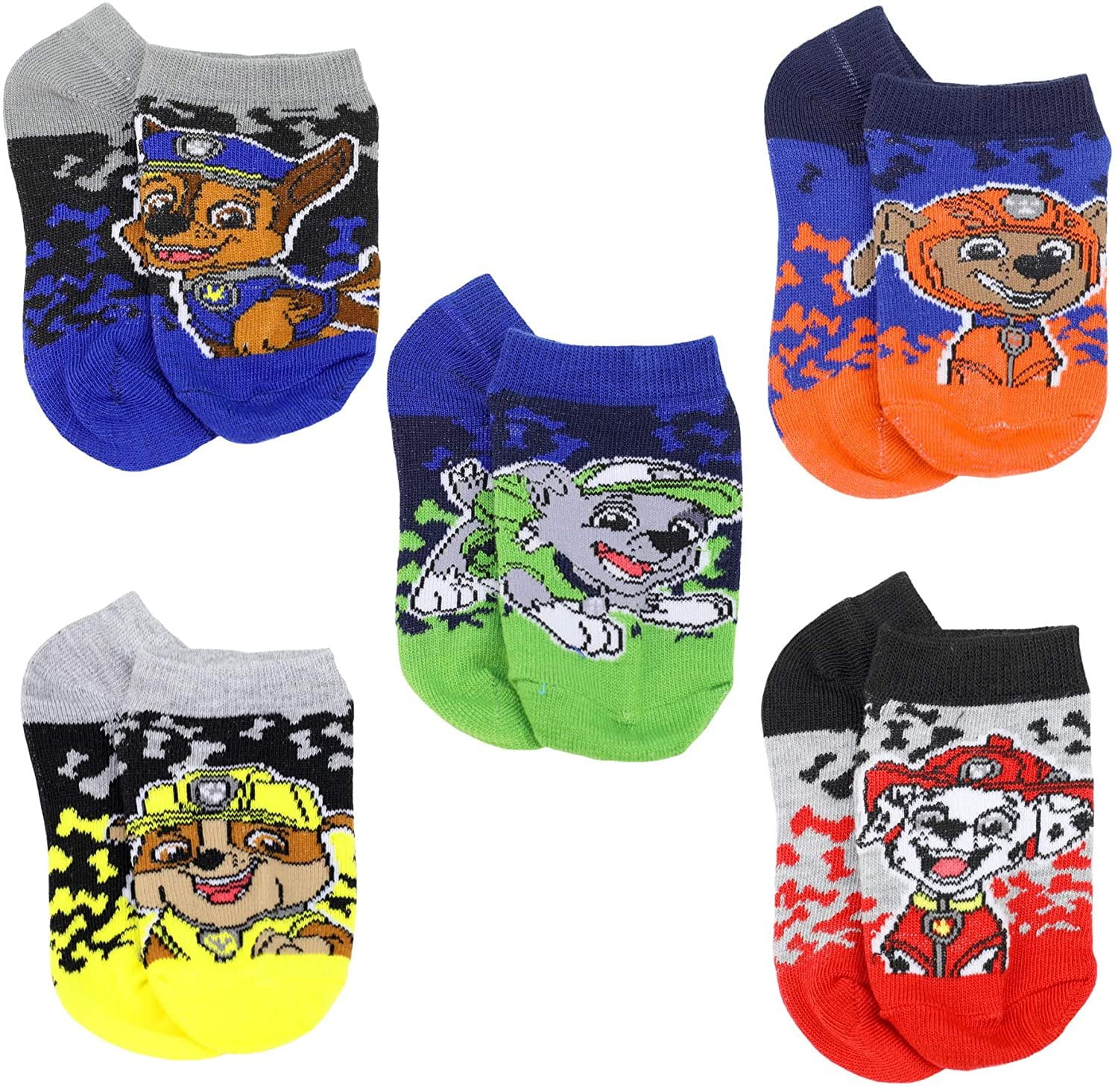 Nickelodeon Paw Patrol 3 Pack slip on Socks size 7-10