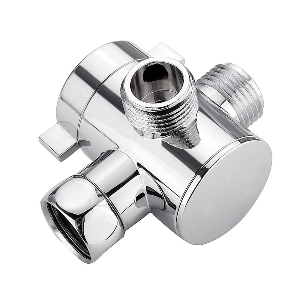 Dilwe MultiFunction 3 Way Shower Head Diverter Valve G1/2" Switch