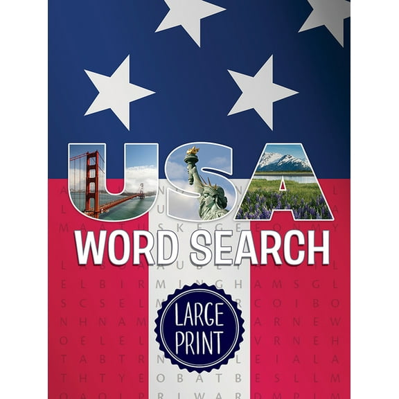 Dover Brain Games & Puzzles USA Word Search, (Paperback)