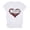 White, variant on Valentine TShirts for Women Love Heart Short Sleeve Crew Neck T Shirt Valentines Clothing Valentines Gift Casual Tops
