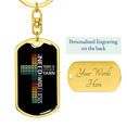 thumbnail image 3 of Whole Lot Of Jesus Stainless Steel or 18k Gold Premium Swivel Dog Tag Keychain, 3 of 8