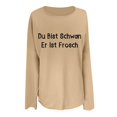 thumbnail image 4 of WEAIXIMIUNG Sweat-Shirt d'Automne Mode Décontractée Imprimé Lettre Col Rond Manches Longues Deux Hoodies, 4 of 4