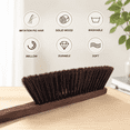 thumbnail image 5 of Hand Broom Cleaning Brush Soft Bristles Dusting Brush with Wooden Handle for Car Bed Couch Furniture Clothes Garden Draft, 5 of 6