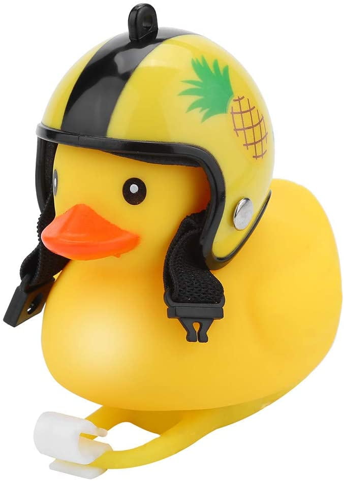 Kids Bike Rubber Duck Horn Squeeze Horn Bell for Toddler Children Adults Cycling Light Rubber