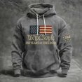 thumbnail image 2 of USA 250th Anniversary Merchandise, Mens Fourth of July Outfit American Flag Print Sweatshirt Tactical Hoodies for Men Lightweight, 2 of 5