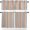 Grey Orange, variant on Blue Grey Stripes Kitchen Curtains, Simple Striped Lines Minimalist Modern 3-Piece Kitchen Curtain Valance and Tiers Set 36 Inch Length, Rod Pocket Half Window Curtains for Cafe Living Room Bathroom