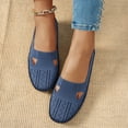 thumbnail image 2 of Womens Knit Orthopedic Wedges Slip on Loafers Fall Casual Walking Driving Non Slip Work Shoes, 2 of 7