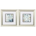 thumbnail image 2 of HomeRoots 13" X 13" Brushed Silver Frame Blue Watercolor (Set of 2) 365161-Brushed Silver, 2 of 2