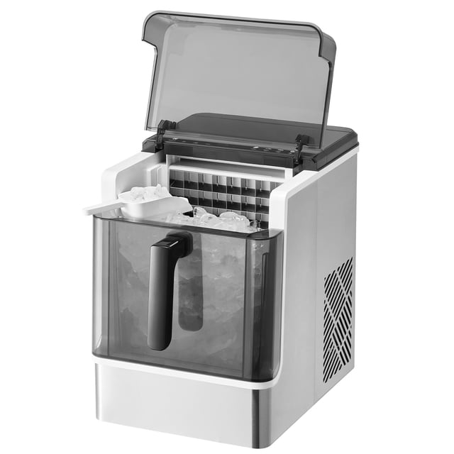 VEVOR Portable Countertop Ice Maker 50Lbs/24H Self-Cleaning with 3 Sizes Ice Cube