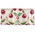 thumbnail image 7 of Yayeee Kitchen Curtains Tier Set of 2 Light Filtering 57"x24" Over Sink Window Panels, Cute Cherry, 7 of 7