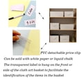 thumbnail image 5 of 36 Pack Premium Clear PVC Label Holders, Plastic Price Tag Holders, Label Holders, Rack Label Holders, 5 of 5