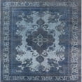 thumbnail image 1 of Ahgly Company Indoor Square Mid-Century Modern Light Purple Blue Oriental Area Rugs, 4' Square, 1 of 6