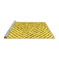 thumbnail image 2 of Ahgly Company Machine Washable Indoor Rectangle Abstract Yellow Contemporary Area Rugs, 3' x 5', 2 of 4