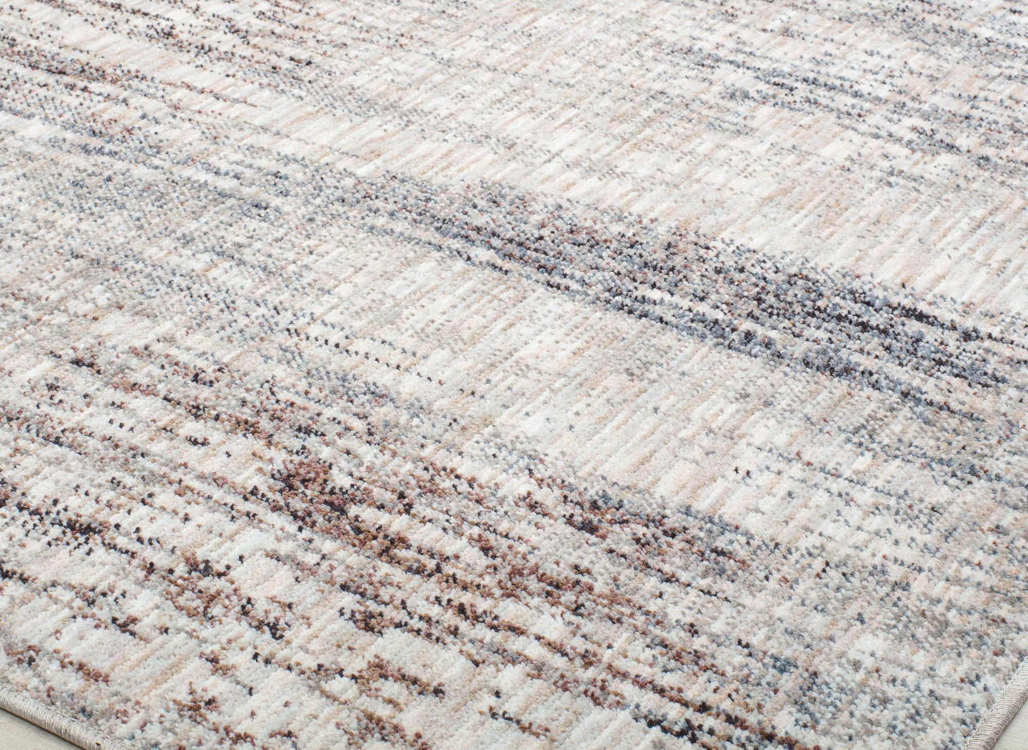Mason Brooks Cressida CA20A Misty Silver Abstract Contemporary Gray Area Rug, 2'6" x 8'
