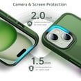 thumbnail image 4 of Designed for iPhone 15 Case, [Support Wireless Charging] Soft Silicone Case Cover for iPhone 15 6.1 inch, Green, 4 of 6