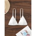 thumbnail image 5 of Women's Triangle Bikini Top Spaghetti Strap Bathing Suit Top Sexy Swimsuit for Women, 5 of 6