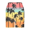 thumbnail image 3 of cocolona Men's Summer Hawaiian Vacation Beach Shorts Elastic Waist Drawstring Swim Trunks Fashion Casual Loose Board Shorts, 3 of 5