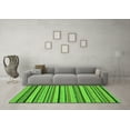 thumbnail image 3 of Ahgly Company Machine Washable Indoor Rectangle Abstract Green Modern Area Rugs, 2' x 3', 3 of 4