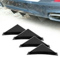 thumbnail image 4 of Rear Diffuser Glossy Black  Fin Rear Bumper Diffuser Lip Spoiler Kit With Mounting Screws Universal, 4 of 8