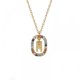 thumbnail image 1 of Collar Para Mujeres, Niñas Chapado En Oro Collar Con Letras Colgante Con Letra M Joyería Regalo Esposa Aniversario Cumpleaños, 1 of 5