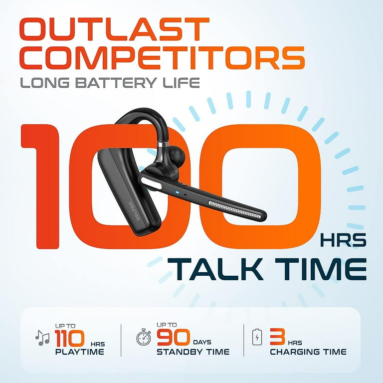 Delton 90x Bluetooth Headset Ultralight Wireless Ear pod 100Hrs