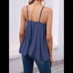 thumbnail image 5 of Top de Tirantes Finos Ajustable y Holgado Informal con Sujetador para Mujer Azul Marino M, 5 of 9