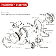 3.5 80mm Tachometer Gauge High Speed Stepper Motor RPM Rev Counter 7 Color LED
