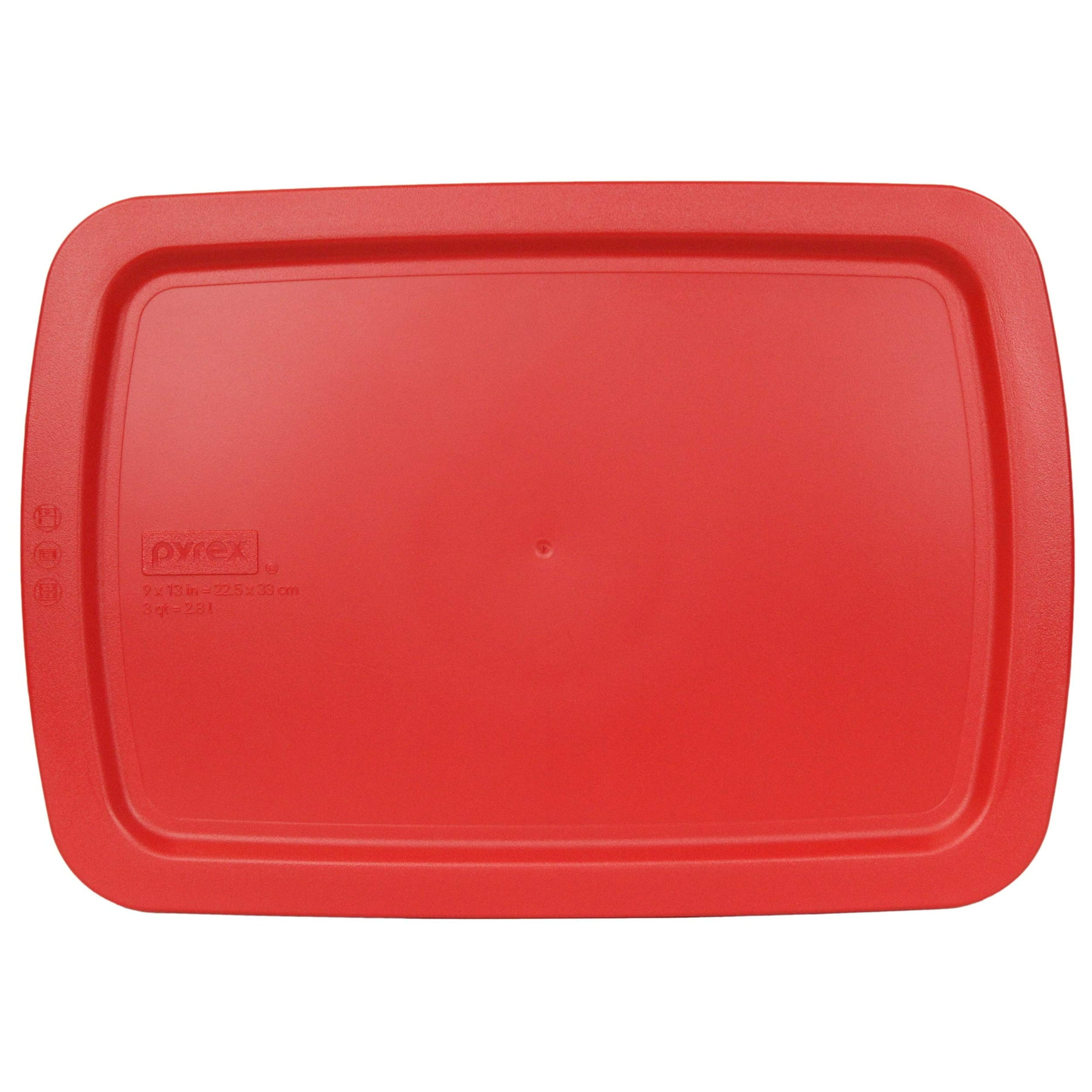 Pyrex C 233 PC 3qt Red Easy Grab Replacement Food Storage Lid Will NOT Fit Basics 233 Glass Dish Made in the USA Walmart