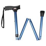 Carex Soft Grip Derby Folding Cane for All Occasions, Blue, Walking Aid, 250 lb Weight Capacity