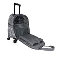 thumbnail image 5 of Urban Designs World Traveler Prints 18-inch Spinner Carry-On Luggage - Grey White Elephant, 5 of 6