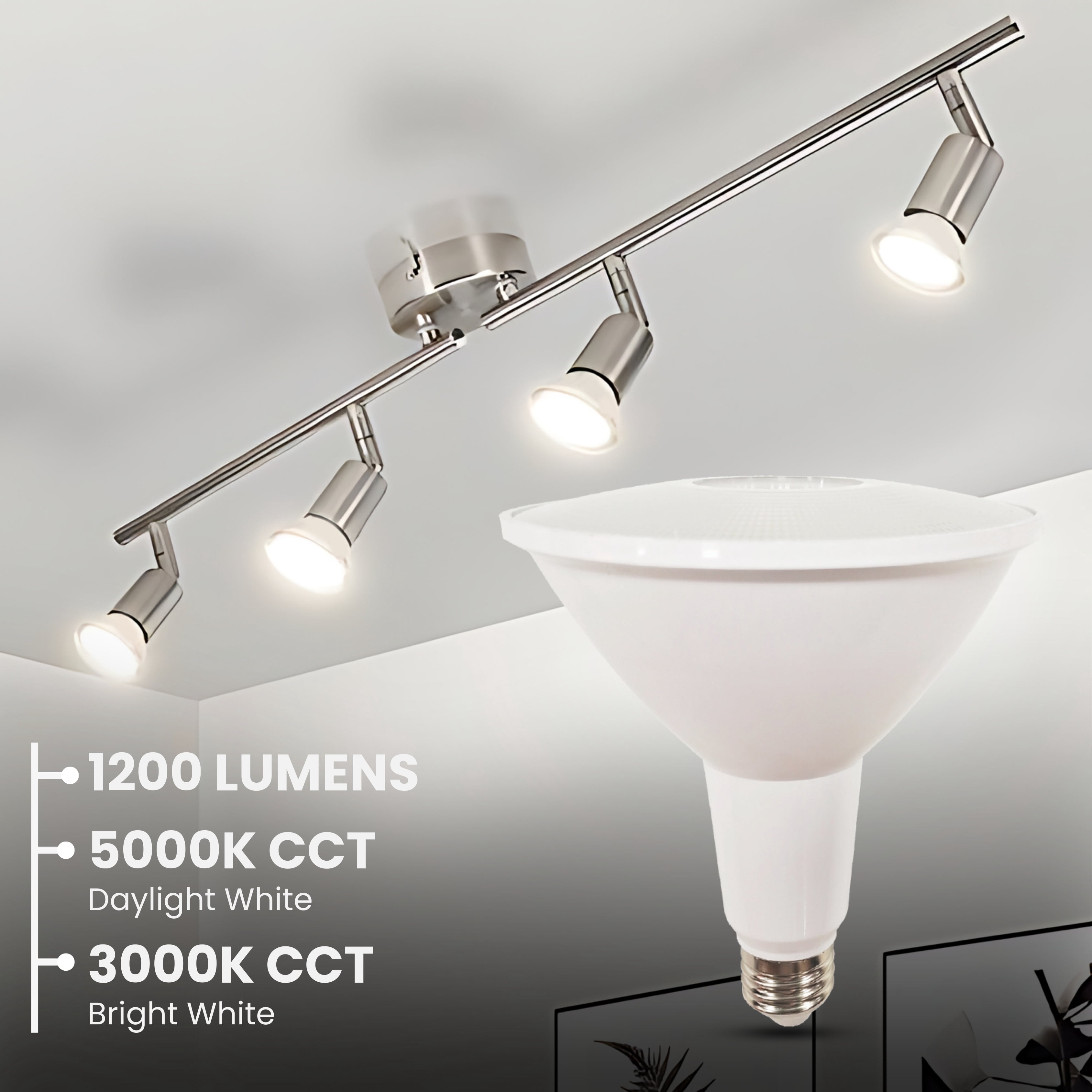 GREENLIGHTDEPOT PAR38 LED Outdoor Flood Light Bulbs, 120W Equivalent, 1200 Lumens, 3000K Bright White, 15W Dimmable, Indoor Outdoor Spotlight Bulb, Wet Rated, E26 Standard Base, UL Listed (24 Pack)