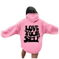 thumbnail image 2 of Inspirational Hoodies for Women Long Sleeve Cute Preppy Hoodie with Pockets Hooded Sweatshirt Pullover Tops, 2 of 6