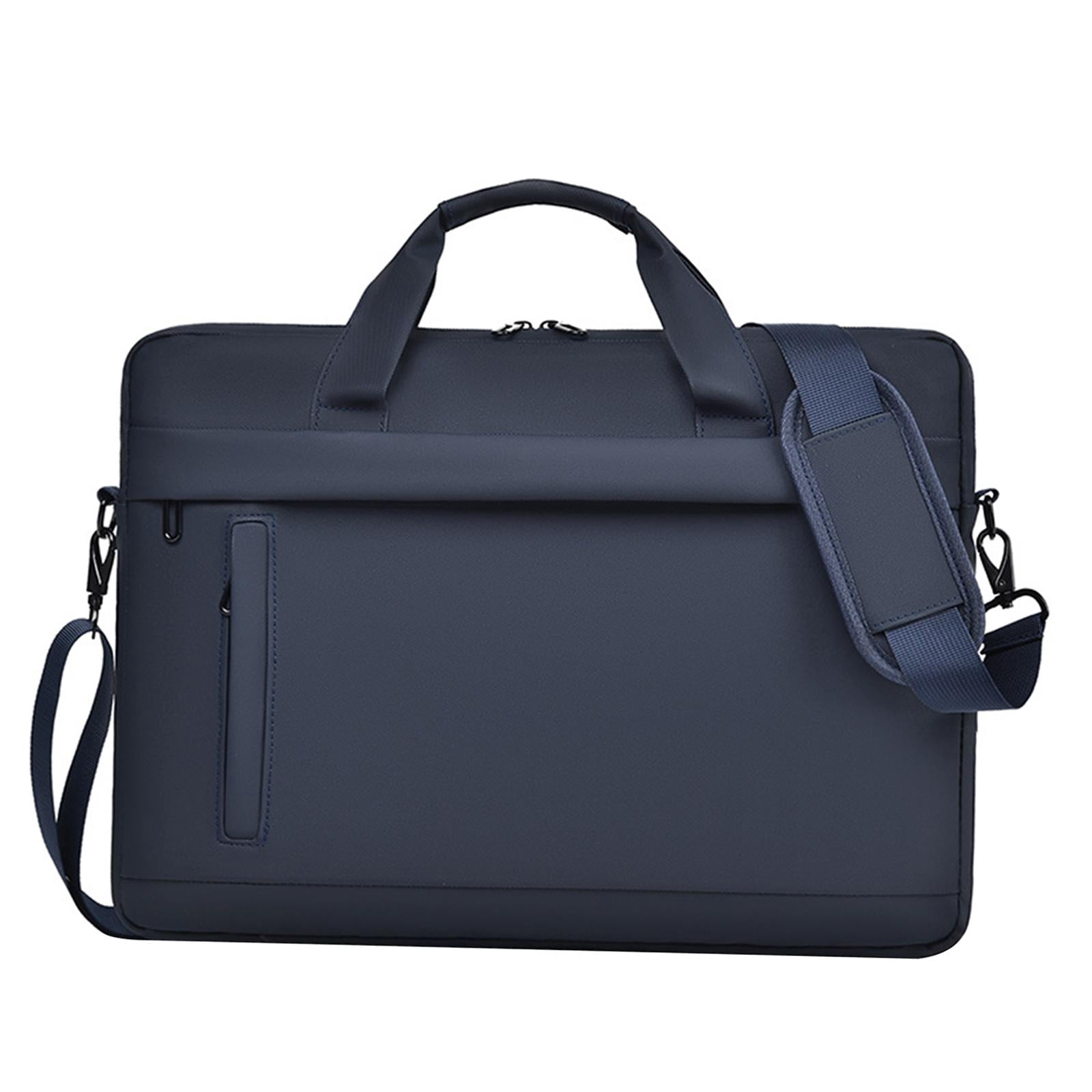 Wzmzjy Laptop Briefcase Shockproof Computer Carrying Bag for Business Travel Office Blue