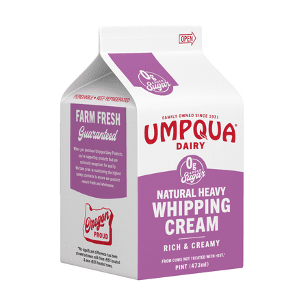 Umpqua Dairy Natural Heavy Cream, Pint
