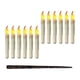 thumbnail image 5 of 12 velas flotantes con varita, velas cónicas sin llama con control remoto, velas flotantes colgantes para decoración de fiestas, para mesa de varita floral, 5 of 8