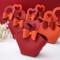 thumbnail image 4 of CSChome Gift Bag 5Pcs Convenient Colorful Mini Handbag Faux Leather Gift Bag for Parties Weddings Decoration, 4 of 6