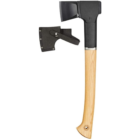 Fiskars Norden N12 Splitting Axe with Recycled Leather Sheath (19 in.)