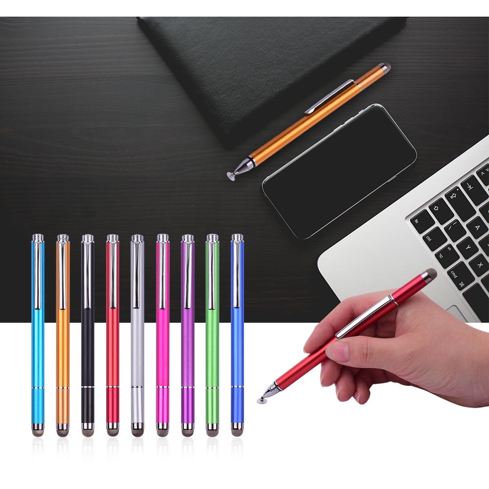 Universal 2 in 1 Stylus Pens with Fiber and Disc Touchscreen Pen for